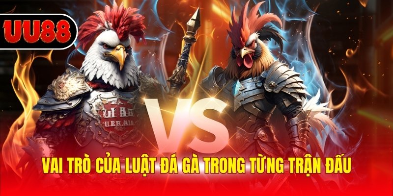 Vai trò của luật đá gà trong từng trận đấu